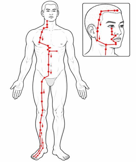 Đường kinh Túc Dương Minh Vị